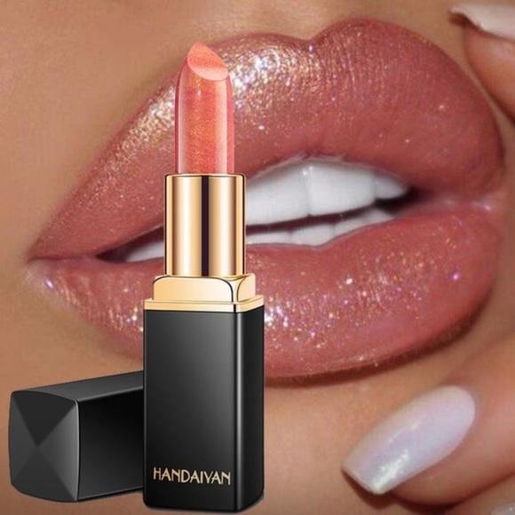 Other - Handaiyan Waterproof Shimmer Gold Pink Lipstick